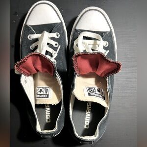 Converse- double tongue, black/red